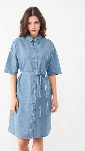 Thumbnail - Givn Berlin Jeanskleid GBELOISE relaxed Fit aus Bio-Baumwolle