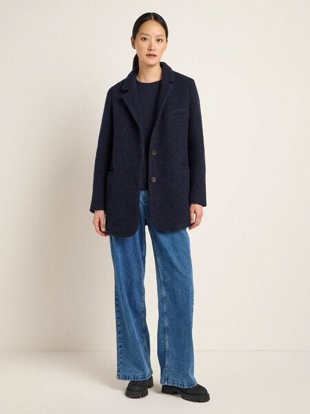 LANIUS Boucle Blazermantel aus Bio-Schurwolle