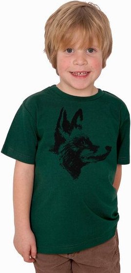HANDGEDRUCKT "Reineke Fuchs" Kinder-T-Shirt reine Biobaumwolle (kbA)
