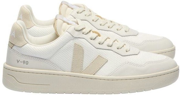 Veja Herren-Sneaker V-90 B-Mesh White Pierre