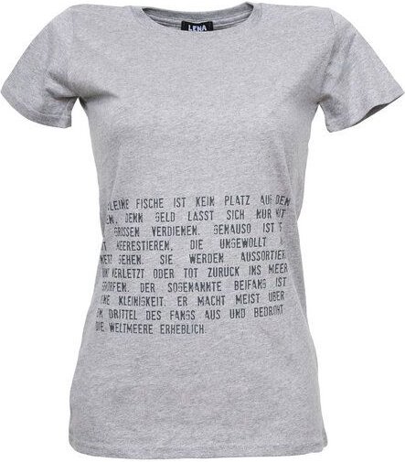 Lena Schokolade Frauen-T-Shirt Aufklärer grau meliert