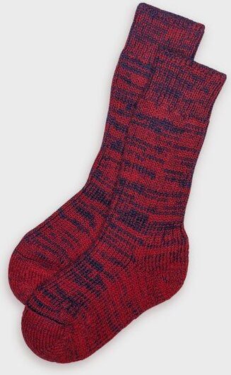 hirsch natur Kinder Wollsocken melange