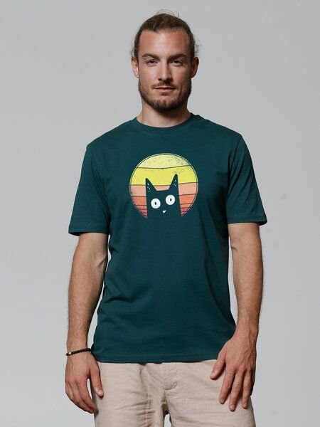 watapparel T-Shirt Unisex Sunset Cat