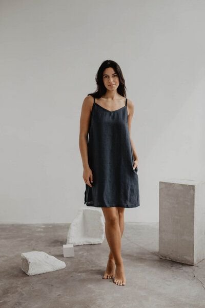 AmourLinen Slipdress aus Leinen ZOE