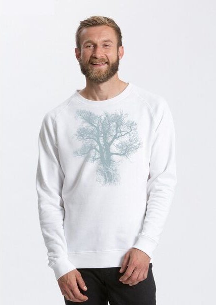 Peaces.bio - handbedruckte Biomode Bio Herren-Sweatshirt Chestnut