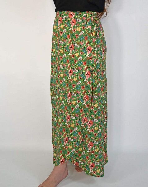 Aatise Langer bedruckter Wickelrock Zilou 100% EcoVero