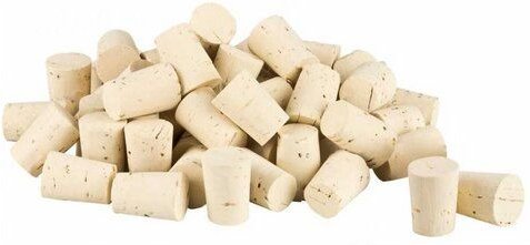 Kork-Deko 100 Spitzkorken aus Naturkork | konisch 13x7/4 mm | kleine Korkstopfen Ø 4–7 mm