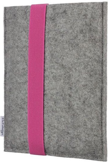 flat design by Mareike Kriesten e-Book Reader Hülle LAGOA für Tolino - 100 % Wollfilz - grau
