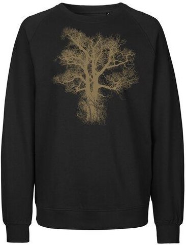 Peaces.bio - handbedruckte Biomode Bio Damen Sweatshirt Loose Fit Chestnut