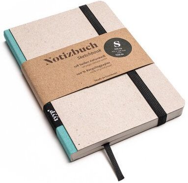 tyyp Nachhaltiges Design-Notizbuch A6 aus 100 % Recyclingpapier „Klassik - Recycling Öko“