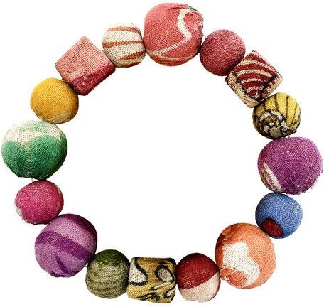 Worldfinds Kantha Armband Primary Shapes