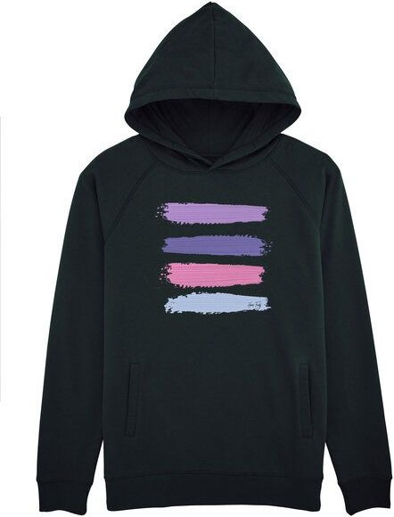 Human Family Leichter Unisex Hoodie -  "Acryl Stripes"