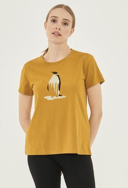 ORGANICATION T-Shirt aus Bio-Baumwolle mit Pinguin-Print