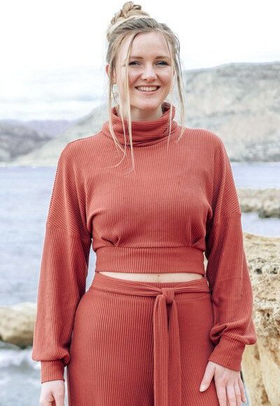 Vivien Joy Kurzer Rollkragenpullover - Aila Crop Pulli