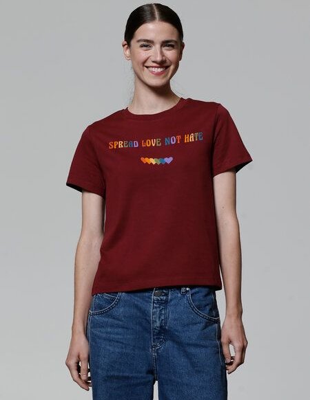 watapparel T-Shirt Frauen Spread Love not Hate