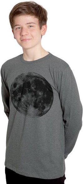 HANDGEDRUCKT "Supermond" Männer Longsleeve