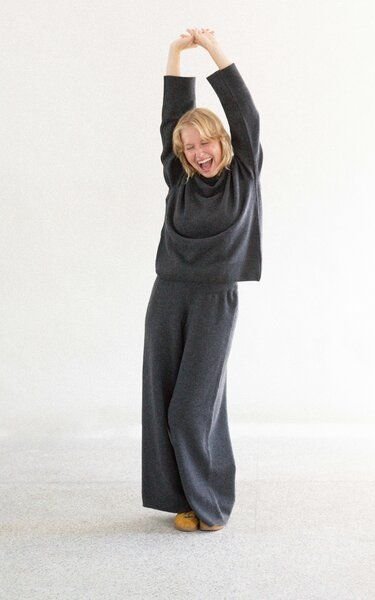 Kopyto EMU – Damen Wollhose, Bequeme Stoffhosen aus 100 % Merinowolle RWS