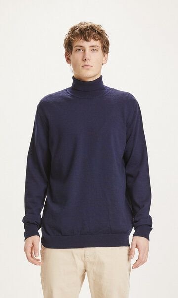 KnowledgeCotton Apparel Rollkragenpullover - FORREST roll neck merino wool knit