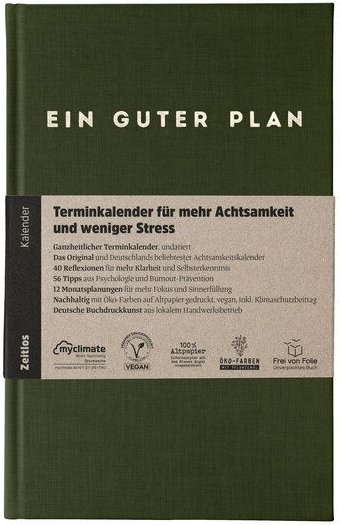 Ein guter Plan Zeitlos – Undatierter Terminkalender für mehr Achtsamkeit und weniger Stress