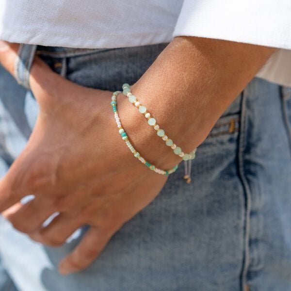 juni Sommerliches Armband "Laguna Love" mint türkis