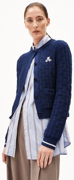 Thumbnail - ARMEDANGELS JULIAANAS STRUCTURE - Damen Strickjacke aus Bio-Baumwolle