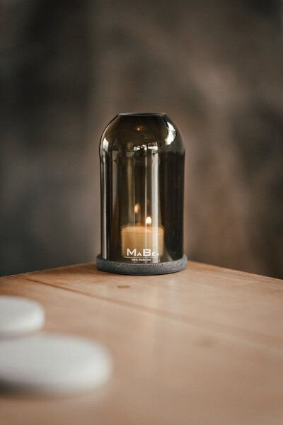Windlicht Oh.Ha - Design by MaBe - clean und puristisch - das Kürzere