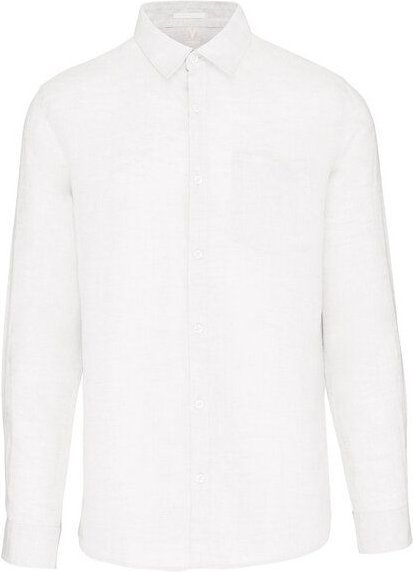 YTWOO Leinenhemd für Herren aus 100% Leinen mit Kragen