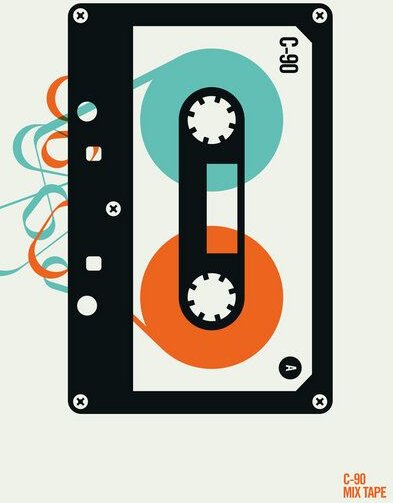 Photocircle Poster / Leinwandbild - Mix tape