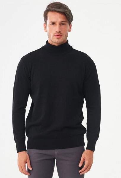 ORGANICATION Rollkragenpullover aus Bio-Baumwolle