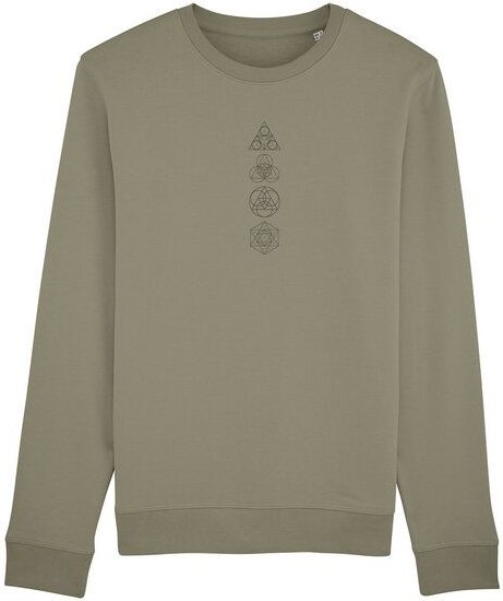 Human Family Bio Unisex Rundhals-Sweatshirt - "Araise - Geometric Line"