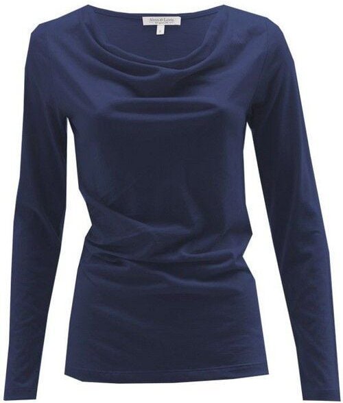 Alma & Lovis Langarmshirt mit Wasserfallausschnitt | Cascade Shirt