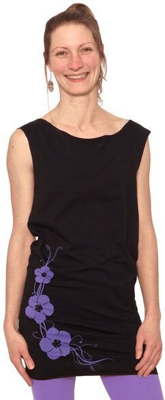 HANDGEDRUCKT "Hibisken" Bio-Kleidchen