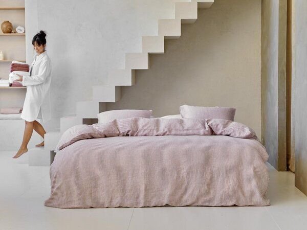 Thumbnail - Yumeko Bettwäsche Gewaschenes Leinen Stripe