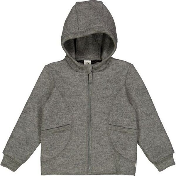 Fred's World by Green Cotton "Green Cotton" Jacke aus gewaschener Wolle grau