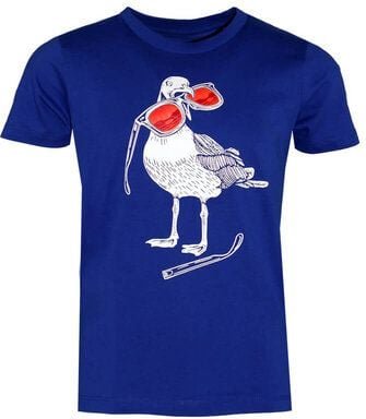 FÄDD Kinder T-Shirt Rundhals aus Bio-Baumwolle "Hippster Haps" Blau