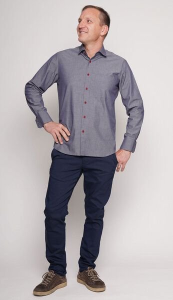 Peaces.bio - handbedruckte Biomode Peaces Bio-Herrenhemd - Made in Austria