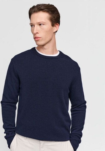 SANVT Der Merino Pullover - Dunkelblau