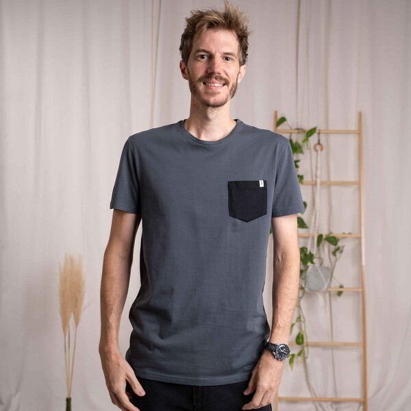 Vresh Clothing Vilip - Pocket T-Shirt aus Biobaumwolle