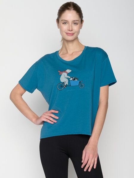 GREENBOMB Bike Cargo Family Feel - Lässiges T-Shirt aus Bio-Baumwoll Mix / hochwertiger Print / GOTS / Fair & Vegan