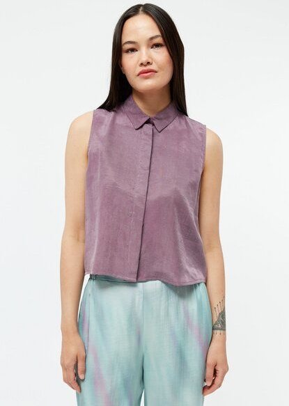 Givn Berlin Kurzarmbluse GBXENIA aus TENCEL mit Peach-Effekt