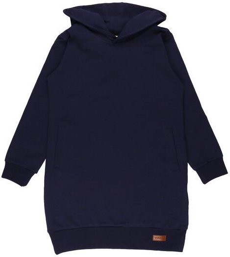 Bio Baumwolle Navy Blazer Sweatdress - Blau, GOTS-zertifiziert, ethisch hergestellt – Walkiddy