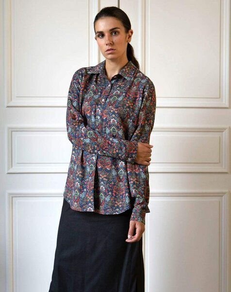 Thumbnail - Aatise Hemdbluse 100% EcoVero Zalabis Langarm, Blusenkragen