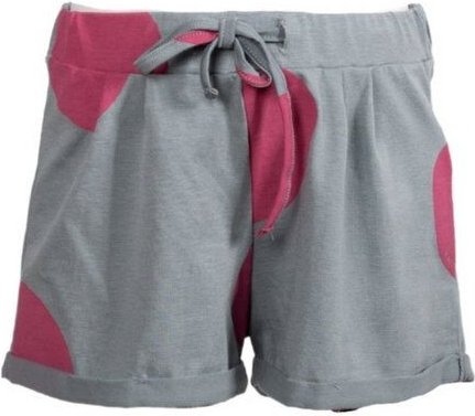 CORA happywear Mädchen Hose aus Bio-Baumwoll "Lucia" grau mit rosa Tupfen