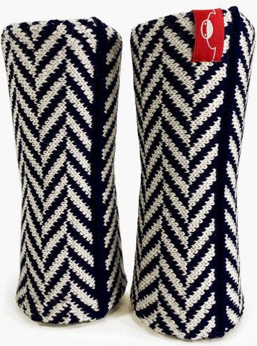 vincente Armstulpen im Fischgrätmuster