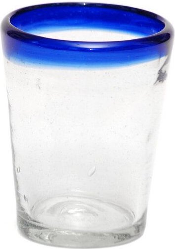 GLOBO Fair Trade Trinkglas TRAPEZ aus Recyclingglas, mundgeblasen, verschiedene Designs