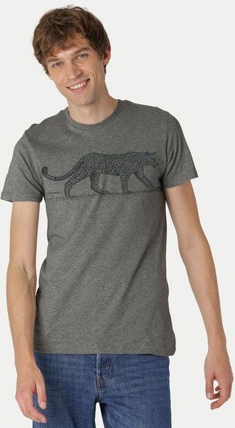 Peaces.bio - handbedruckte Biomode Bio Fit T-Shirt Leopard Herren