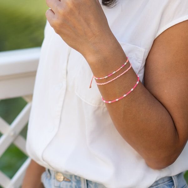 juni Armband-Set Karibik in pink und apricot