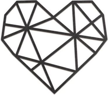 BeWooden Holzdekoration Heart Silhouette – handgefertigte Wanddeko aus Birkenholz