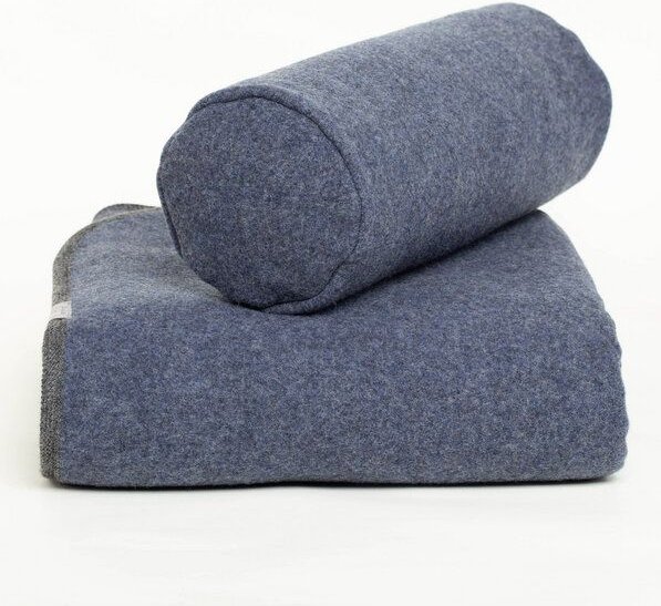 nahtur-design Nackenrolle und warme Lodendecke im Set | Kuschelset