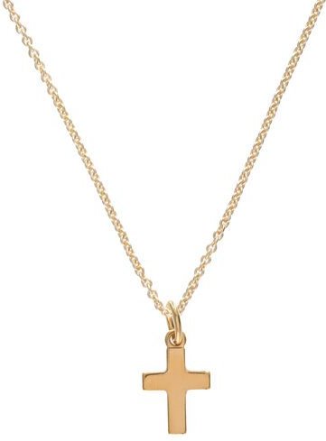 BELLYBIRD Jewellery Halskette - kleines Kreuz, Anhänger/ Silber/ Silber vergoldet